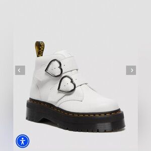 Doc Martens Devon Heart Leather Platform Boots